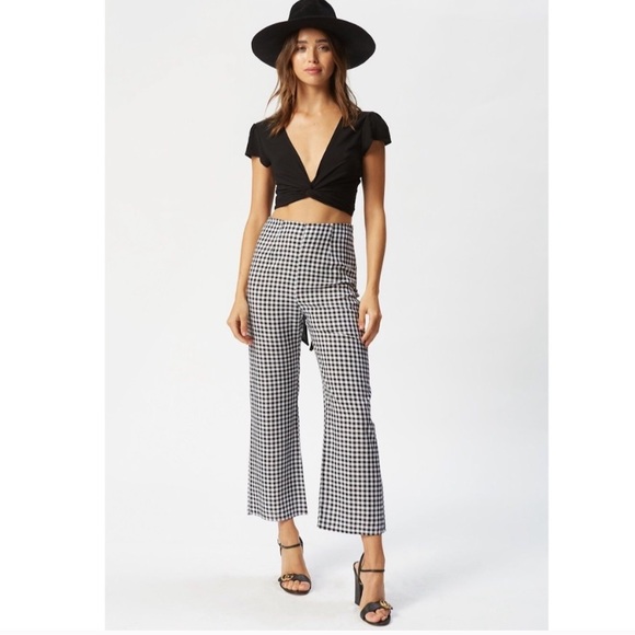 Flynn Skye Pants - Flynn skye checkered gingham high waisted Parker  pants